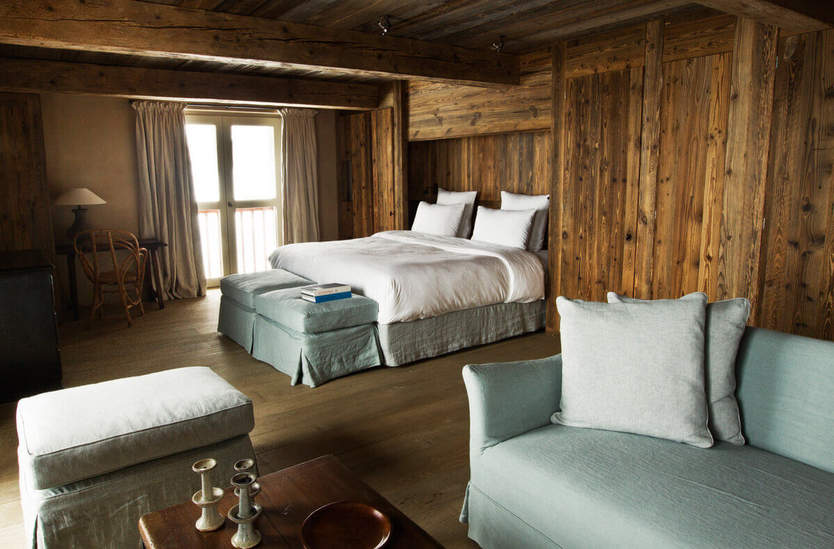 internal view of hotel le chalet zannier